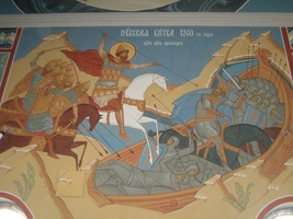 Художники московской стенописной артели "Радость" расписали православный храм российской авиационной базы ОДКБ "Кант