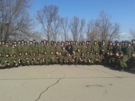 На авиабазе ОДКБ Кант отметили День защитника Отечества